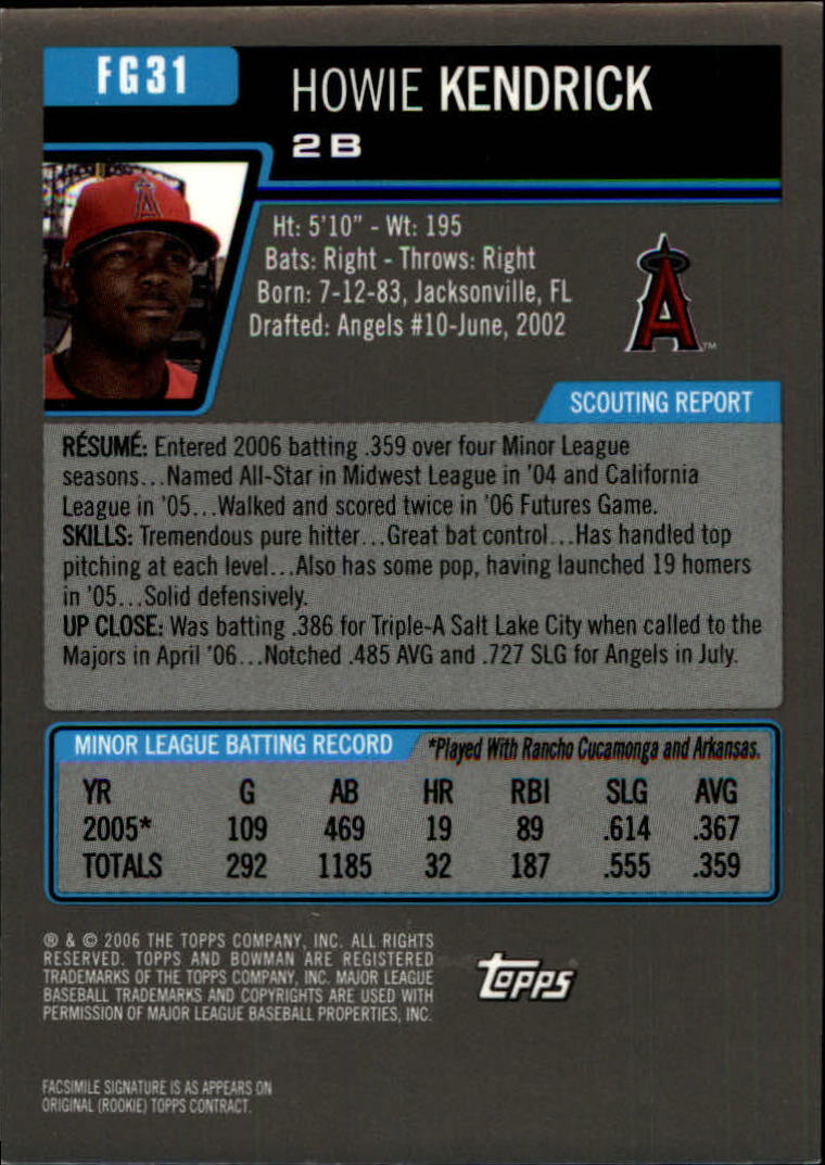 A5010- 2006 Bowman Draft Baseball Assorted Inserts -You Pick- 15+ FREE US SHIP - Picture 347 of 450