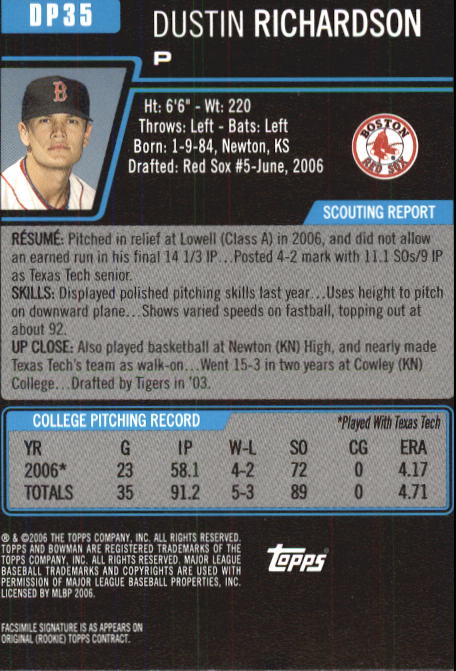 A0678- 2006 Bowman Chrome Draft BB Card #s 1-55+ -You Pick- 15+ FREE US SHIP - Picture 136 of 286