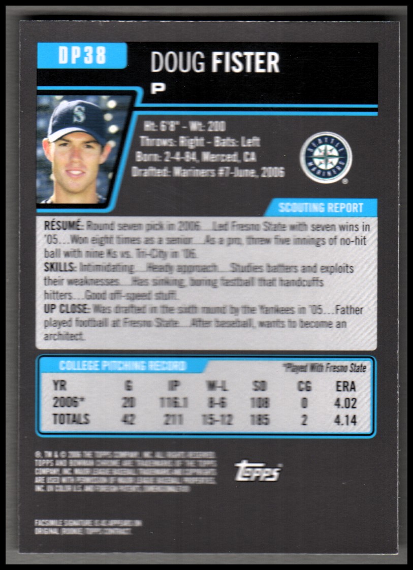 A0678- 2006 Bowman Chrome Draft BB Card #s 1-55+ -You Pick- 15+ FREE US SHIP - Picture 140 of 286