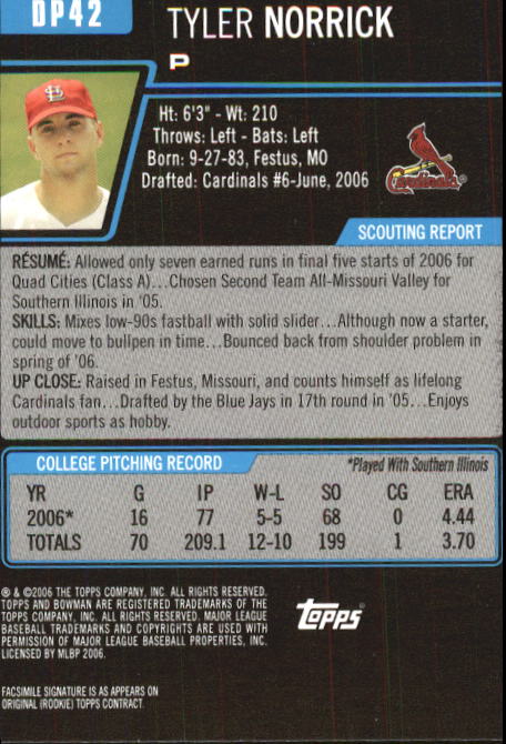 A0678- 2006 Bowman Chrome Draft BB Card #s 1-55+ -You Pick- 15+ FREE US SHIP - Picture 146 of 286