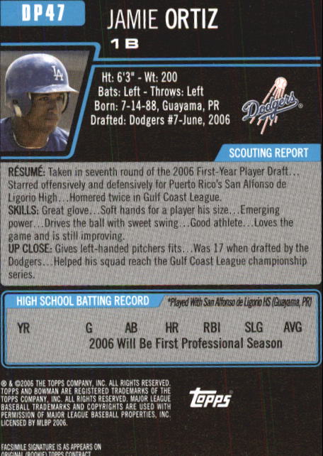 A0678- 2006 Bowman Chrome Draft BB Card #s 1-55+ -You Pick- 15+ FREE US SHIP - Picture 154 of 286