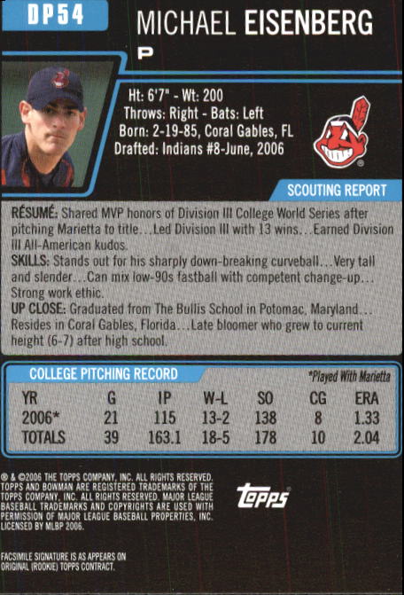 A0678- 2006 Bowman Chrome Draft BB Card #s 1-55+ -You Pick- 15+ FREE US SHIP - Picture 165 of 286