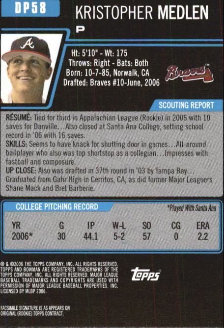 A0678- 2006 Bowman Chrome Draft BB Card #s 1-55+ -You Pick- 15+ FREE US SHIP - Picture 173 of 286