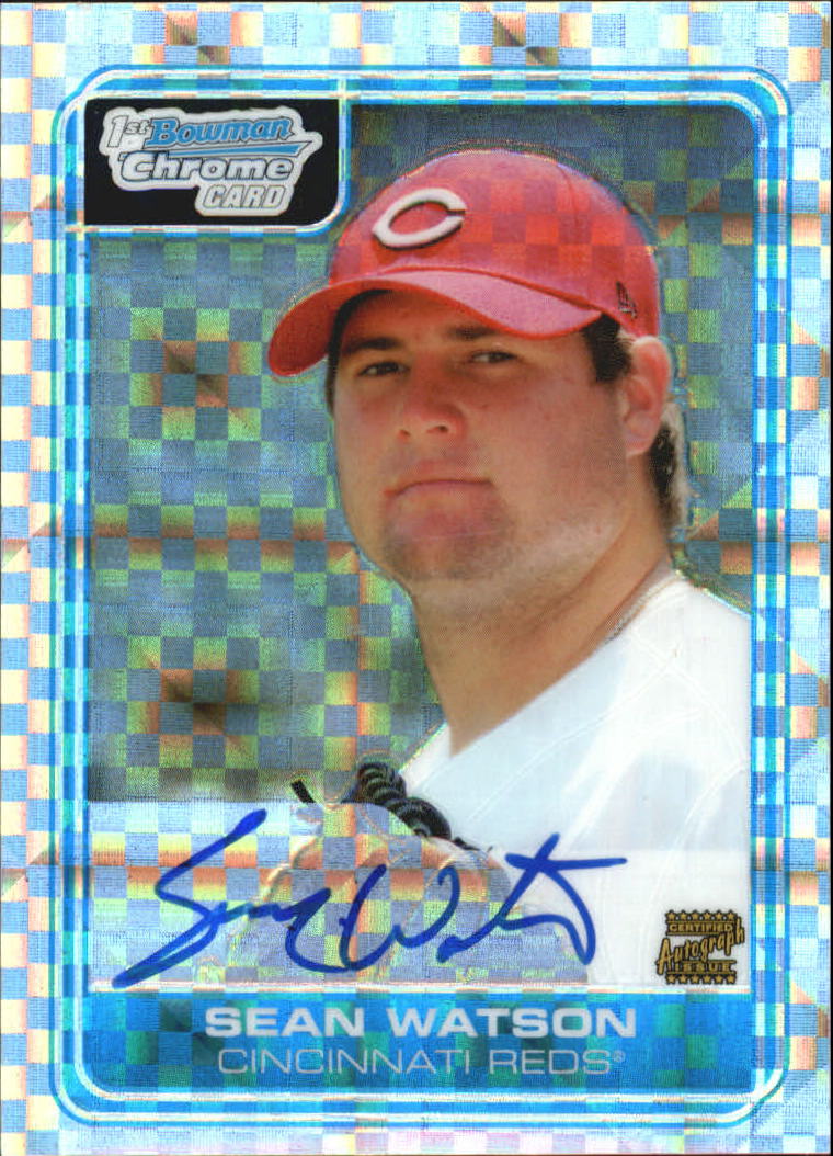 2006 Bowman Chrome Draft Draft Picks X-Fractors #90 Sean Watson AU