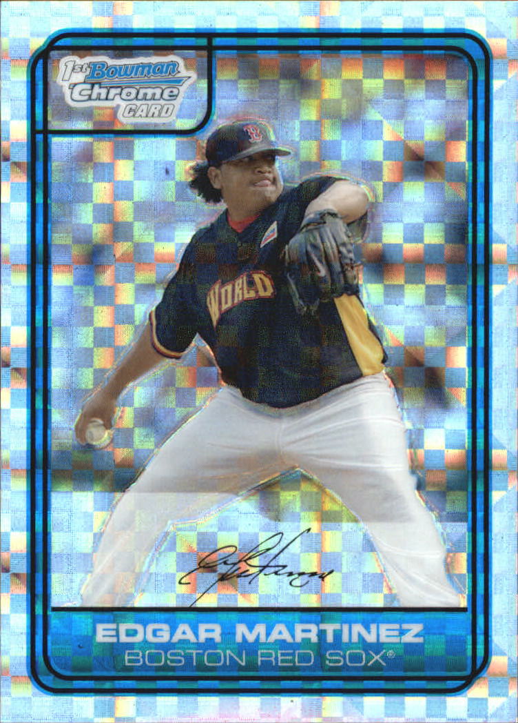 2006 Bowman Chrome Draft Future's Game Prospects X-Fractors #17 Edgar Martinez