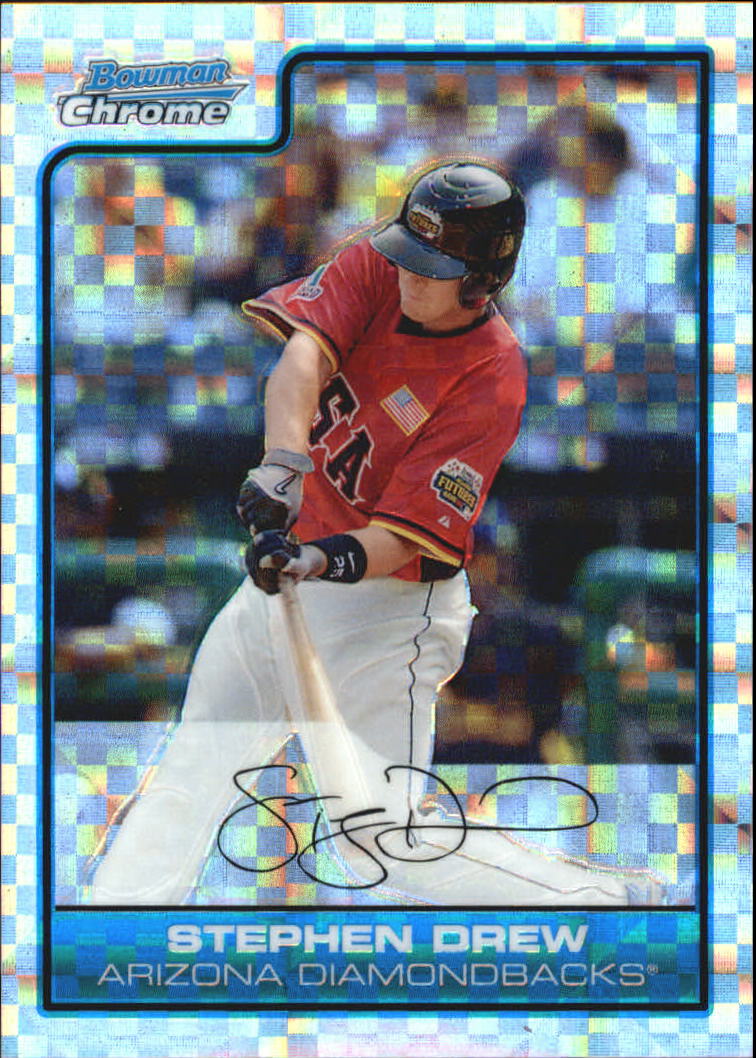 2006 Bowman Chrome Draft Future's Game Prospects X-Fractors #23 Stephen Drew