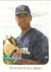 2006 Bowman Originals Prospects #30 Yovani Gallardo
