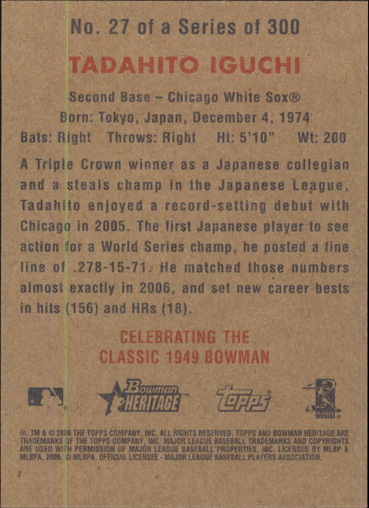 A4937- 2006 Bowman Heritage BB # S 1-300 + Einsätze -du Pick- 15 + Gratis US - Bild 15 von 343