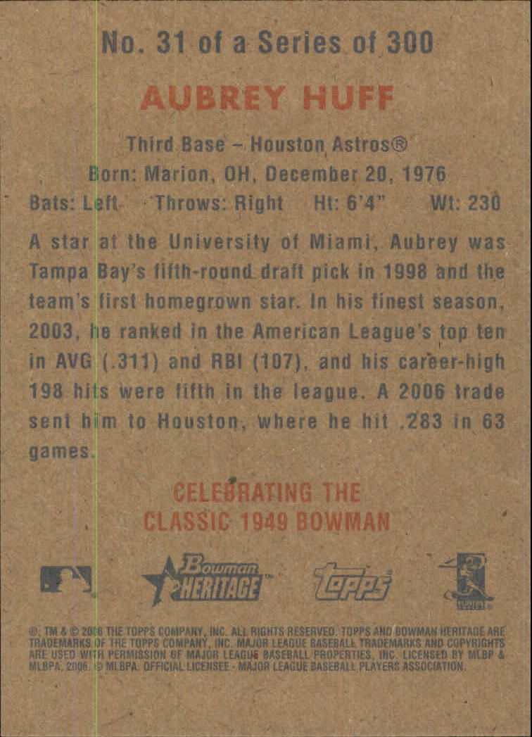 A4937- 2006 Bowman Heritage BB # S 1-300 + Einsätze -du Pick- 15 + Gratis US - Bild 19 von 343