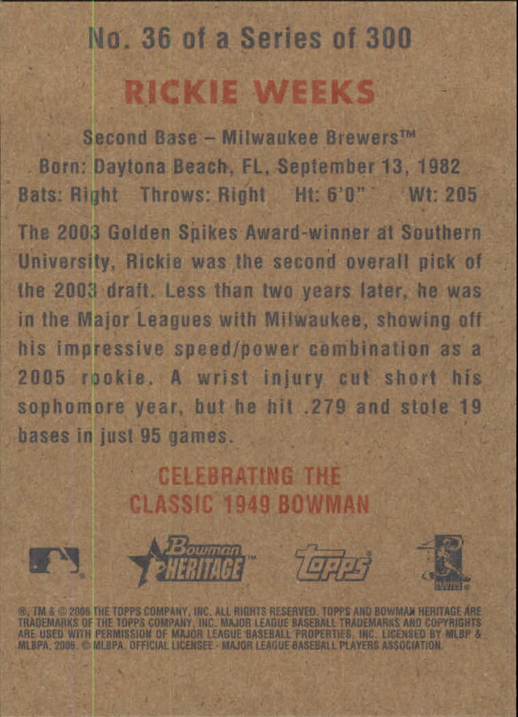 A4937- 2006 Bowman Heritage BB # S 1-300 + Einsätze -du Pick- 15 + Gratis US - Bild 27 von 343