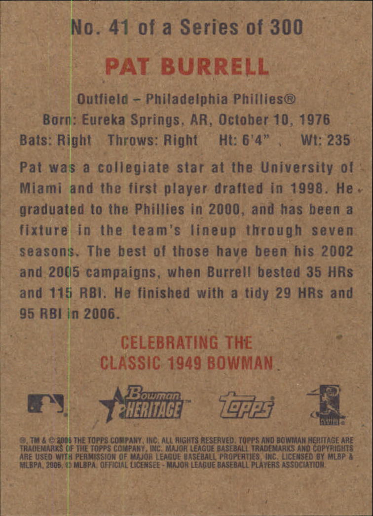 A4937- 2006 Bowman Heritage BB # S 1-300 + Einsätze -du Pick- 15 + Gratis US - Bild 35 von 343