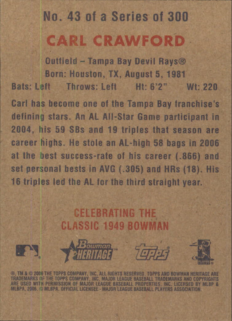 A4937- 2006 Bowman Heritage BB # S 1-300 + Einsätze -du Pick- 15 + Gratis US - Bild 39 von 343