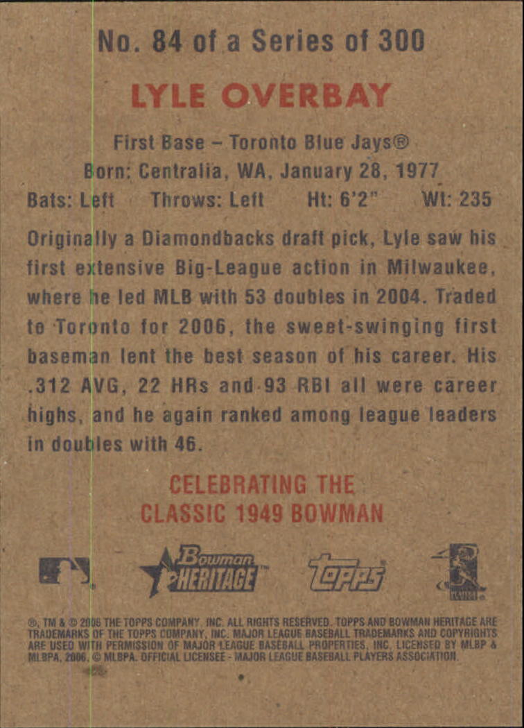 A4937- 2006 Bowman Heritage BB # S 1-300 + Einsätze -du Pick- 15 + Gratis US - Bild 77 von 343