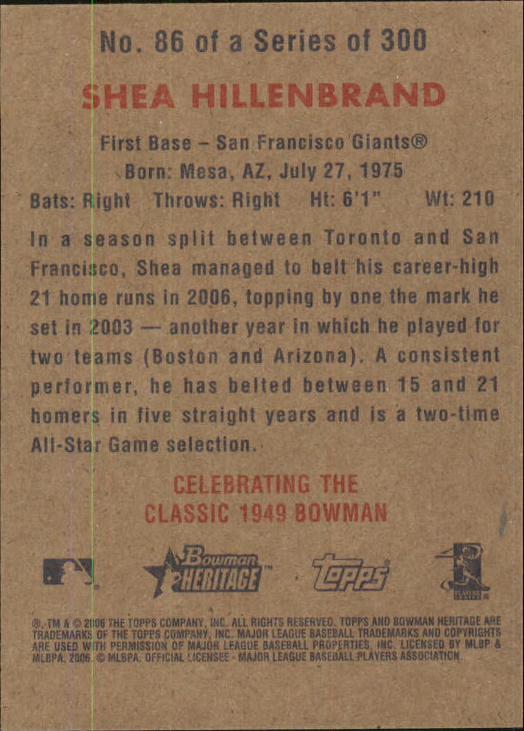 A4937- 2006 Bowman Heritage BB # S 1-300 + Einsätze -du Pick- 15 + Gratis US - Bild 81 von 343