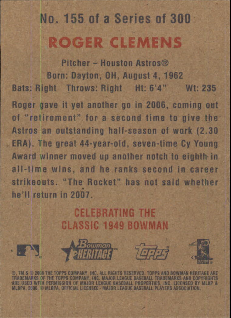 A4937- 2006 Bowman Heritage BB # S 1-300 + Einsätze -du Pick- 15 + Gratis US - Bild 133 von 343