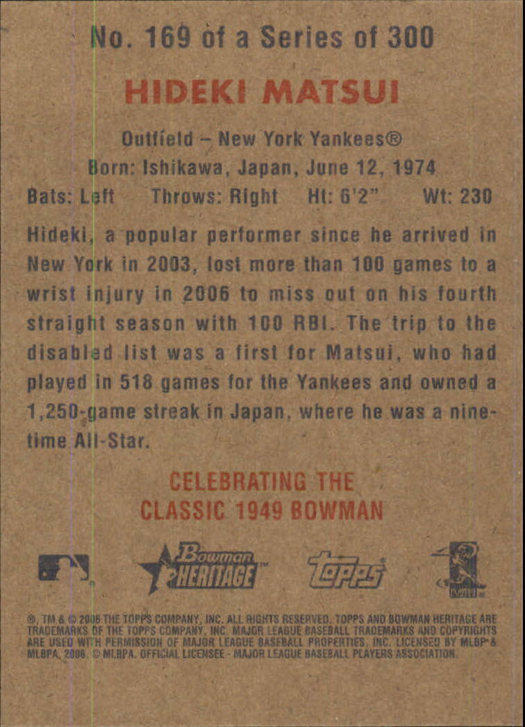 A4937- 2006 Bowman Heritage BB # S 1-300 + Einsätze -du Pick- 15 + Gratis US - Bild 151 von 343
