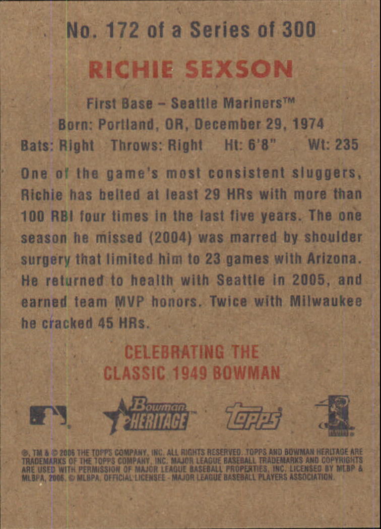 A4937- 2006 Bowman Heritage BB # S 1-300 + Einsätze -du Pick- 15 + Gratis US - Bild 155 von 343