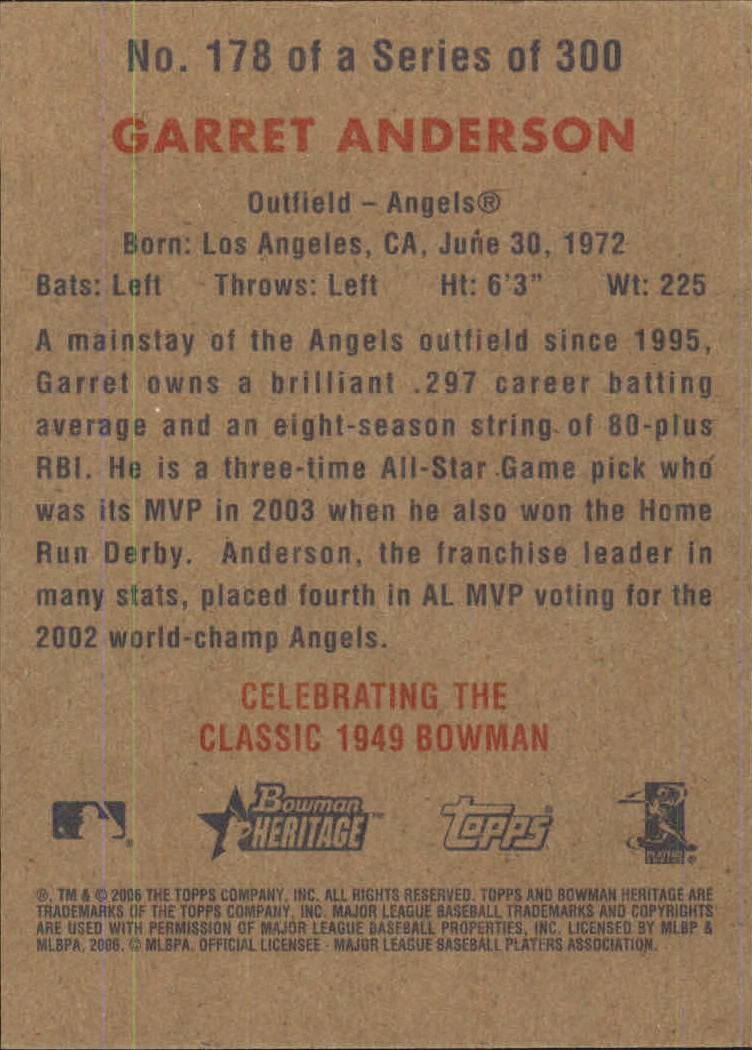 A4937- 2006 Bowman Heritage BB # S 1-300 + Einsätze -du Pick- 15 + Gratis US - Bild 165 von 343
