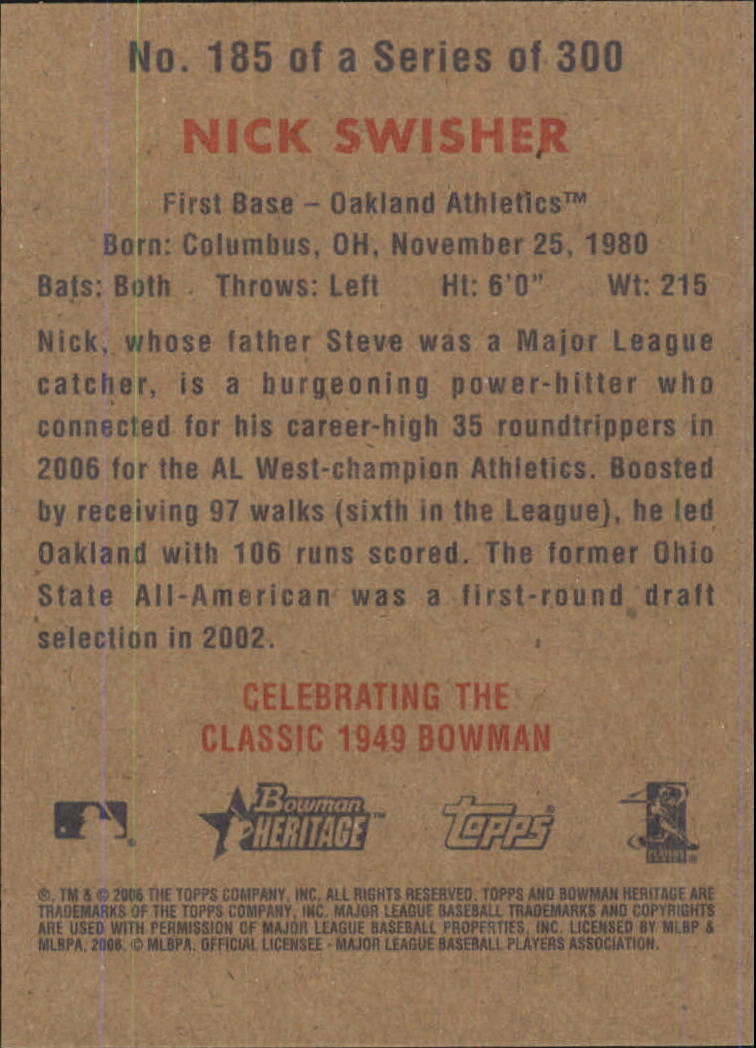 A4937- 2006 Bowman Heritage BB # S 1-300 + Einsätze -du Pick- 15 + Gratis US - Bild 173 von 343