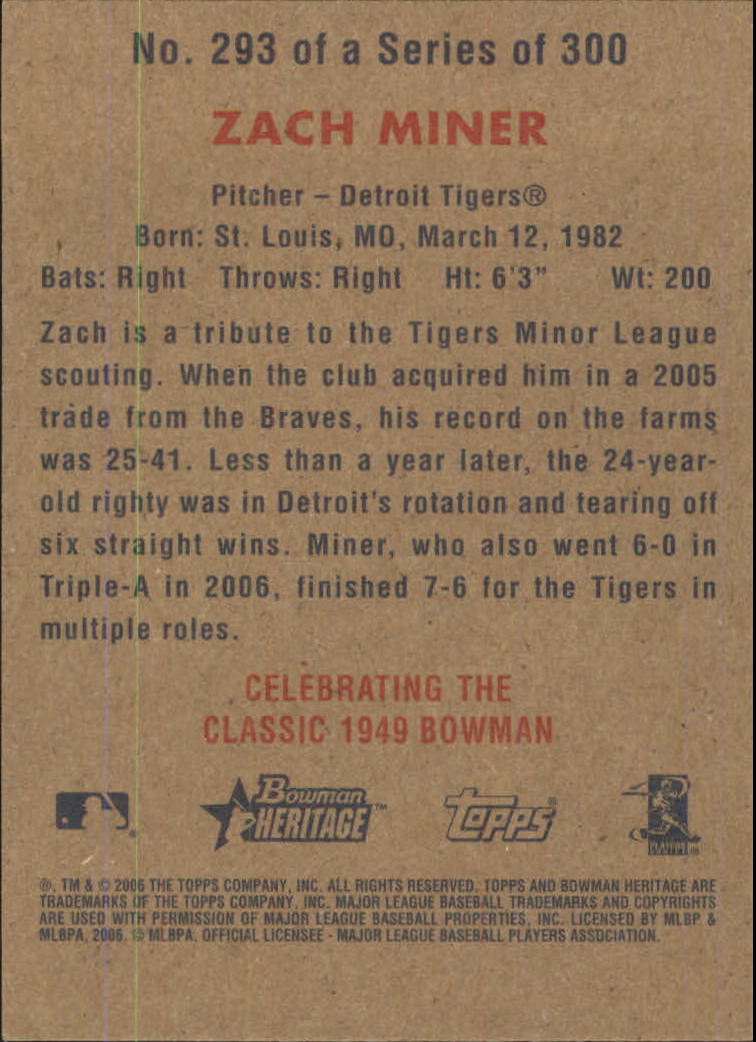 A4937- 2006 Bowman Heritage BB # S 1-300 + Einsätze -du Pick- 15 + Gratis US - Bild 225 von 343