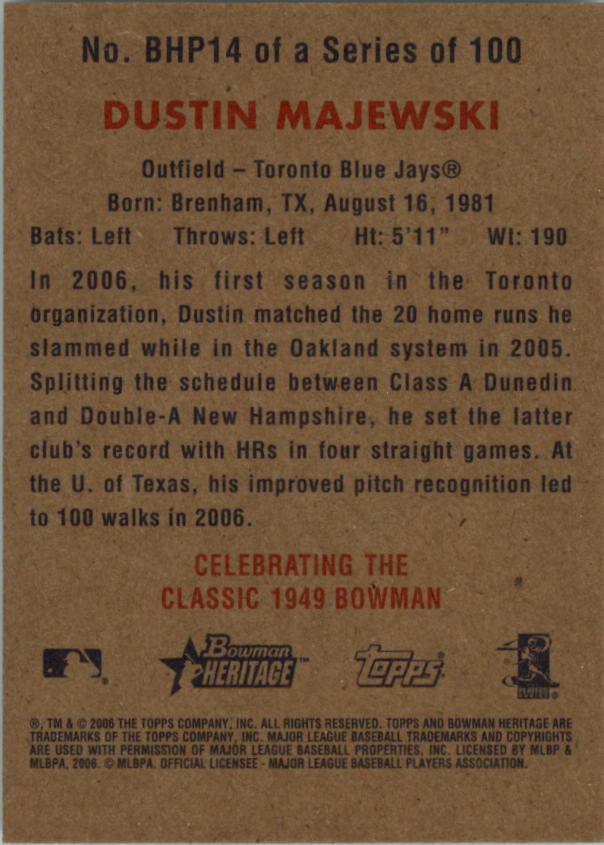 A4937- 2006 Bowman Heritage BB # S 1-300 + Einsätze -du Pick- 15 + Gratis US - Bild 249 von 343