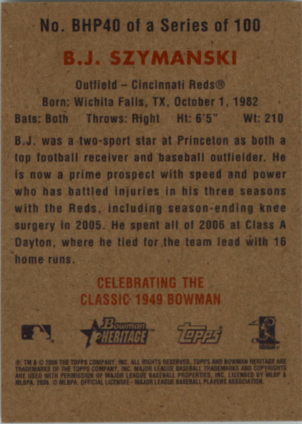 A4937- 2006 Bowman Heritage BB # S 1-300 + Einsätze -du Pick- 15 + Gratis US - Bild 273 von 343