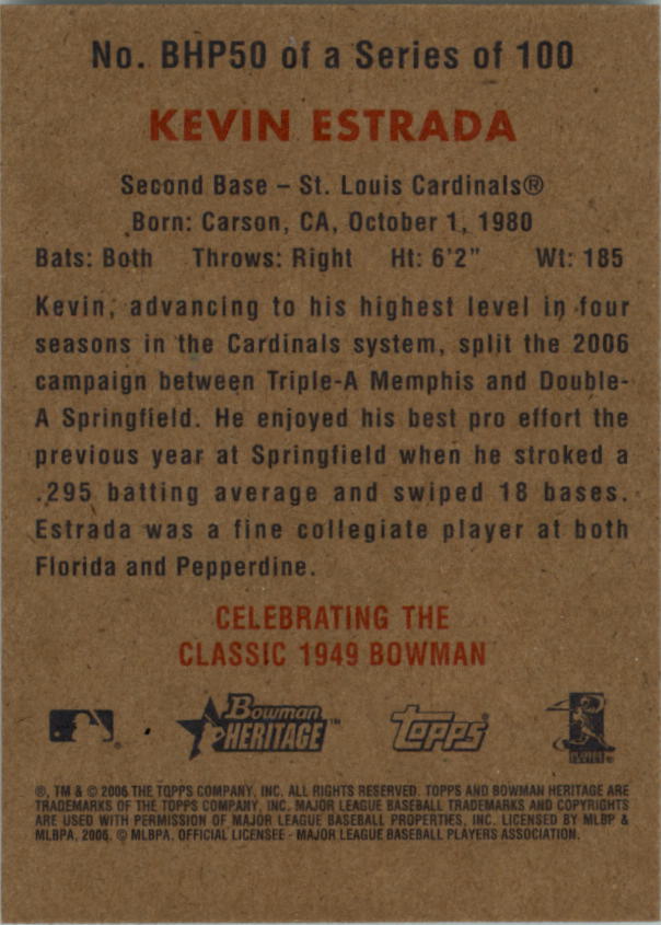 A4937- 2006 Bowman Heritage BB # S 1-300 + Einsätze -du Pick- 15 + Gratis US - Bild 285 von 343