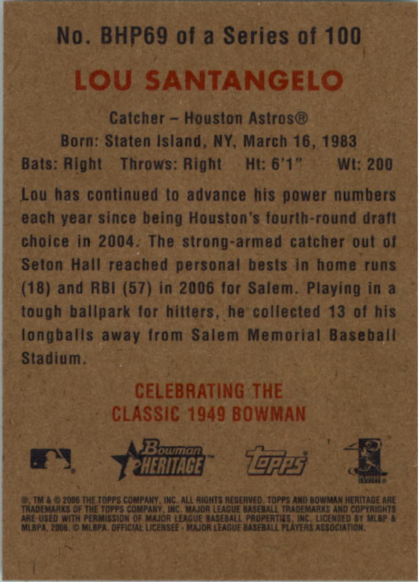 A4937- 2006 Bowman Heritage BB # S 1-300 + Einsätze -du Pick- 15 + Gratis US - Bild 307 von 343