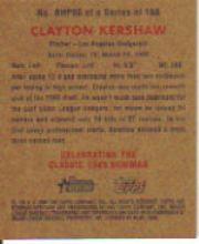 2006 Bowman Heritage Mini Draft Pick Variations #85 Clayton Kershaw back image