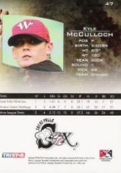 2006 TRISTAR Prospects Plus #47 Kyle McCulloch PD back image