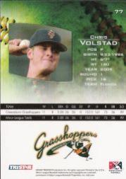 2006 TRISTAR Prospects Plus #77 Chris Volstad back image