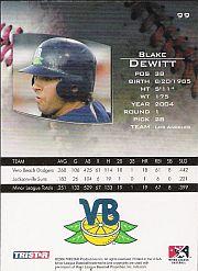 2006 TRISTAR Prospects Plus #99 Blake Dewitt back image