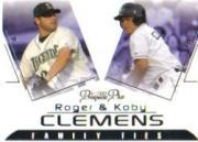 2006 TRISTAR Prospects Plus Family Ties #1 Roger Clemens/Koby Clemens