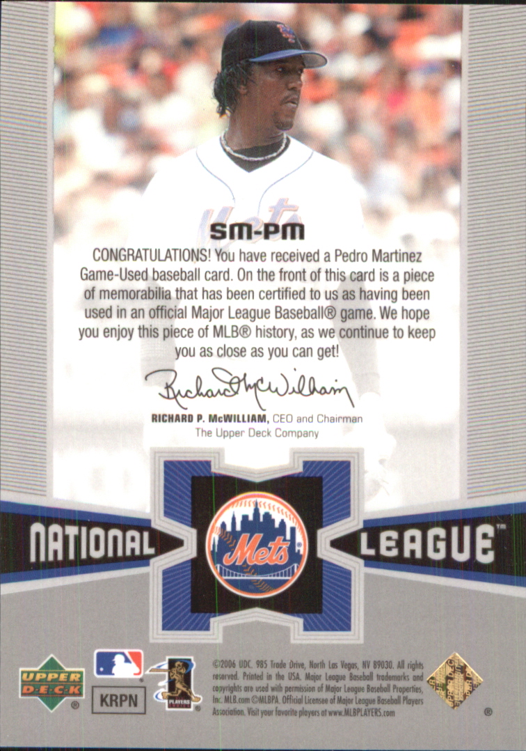 2006 Upper Deck Special F/X Materials #PM Pedro Martinez Jsy