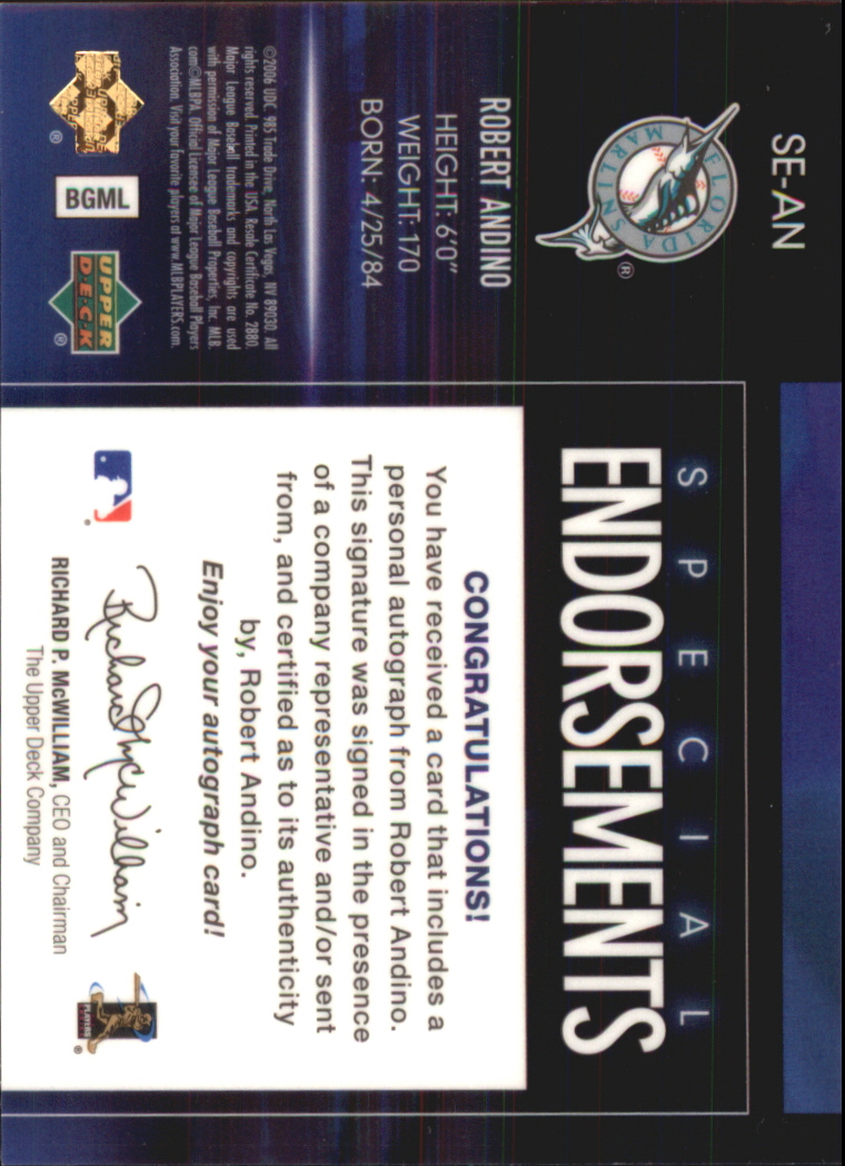 Upper Deck Special 2006 F/X endosos especiales automático tú eliges - Imagen 7 de 73