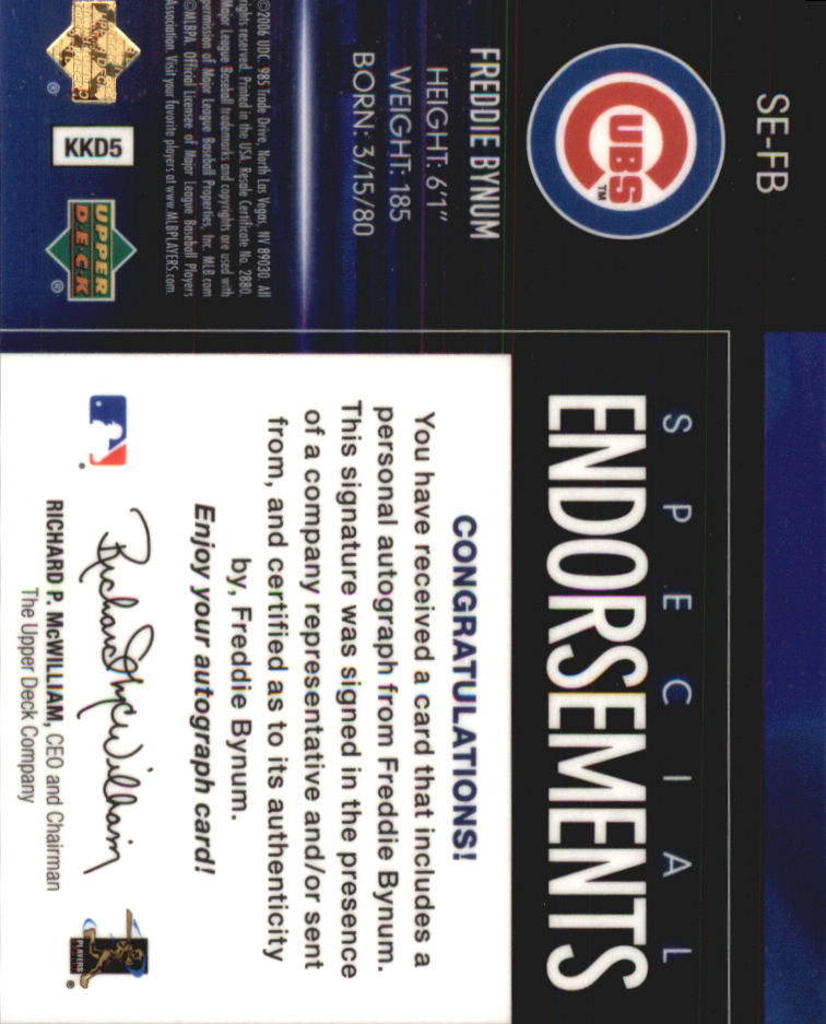 Upper Deck Special 2006 F/X endosos especiales automático tú eliges - Imagen 27 de 73