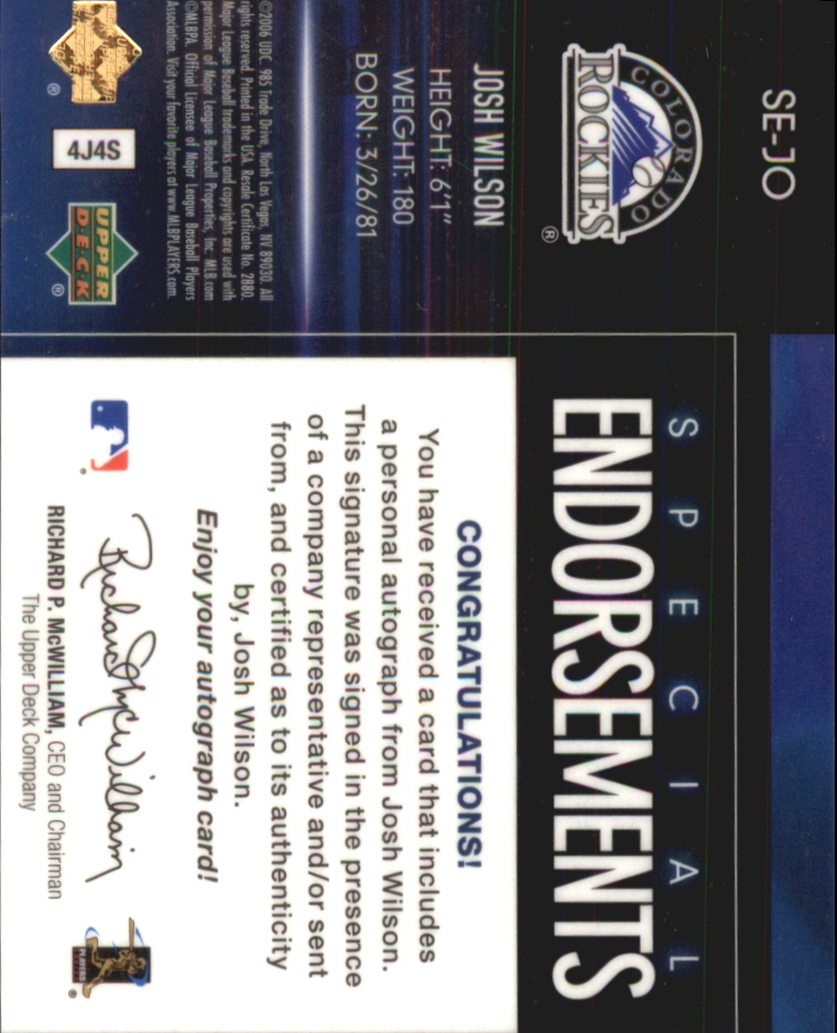 Upper Deck Special 2006 F/X endosos especiales automático tú eliges - Imagen 39 de 73