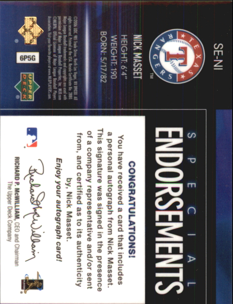 Upper Deck Special 2006 F/X endosos especiales automático tú eliges - Imagen 55 de 73