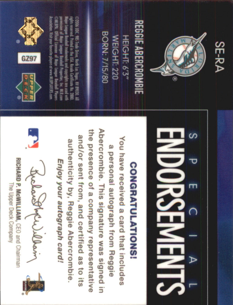 Upper Deck Special 2006 F/X endosos especiales automático tú eliges - Imagen 59 de 73