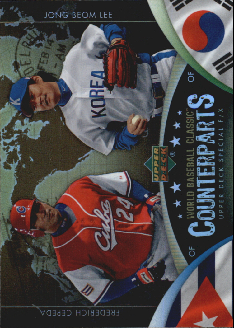 2006 Upper Deck Special F/X WBC Counterparts #5 Frederich Cepeda/Jong Beom Lee