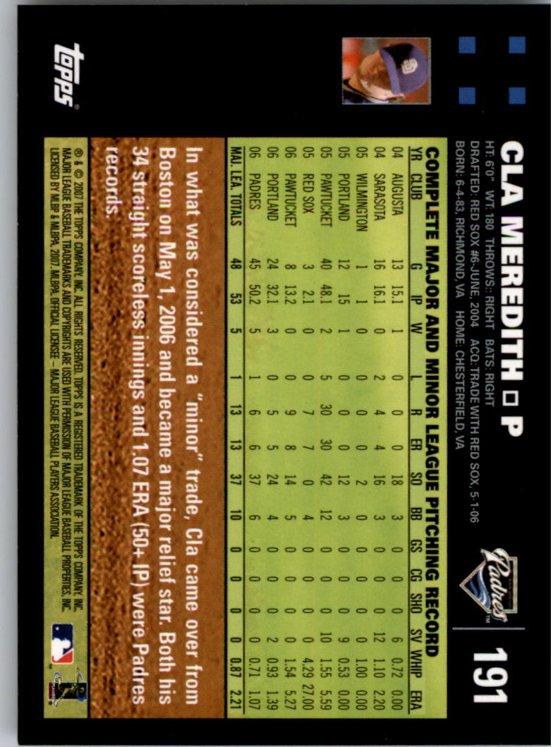 Sports Card Back