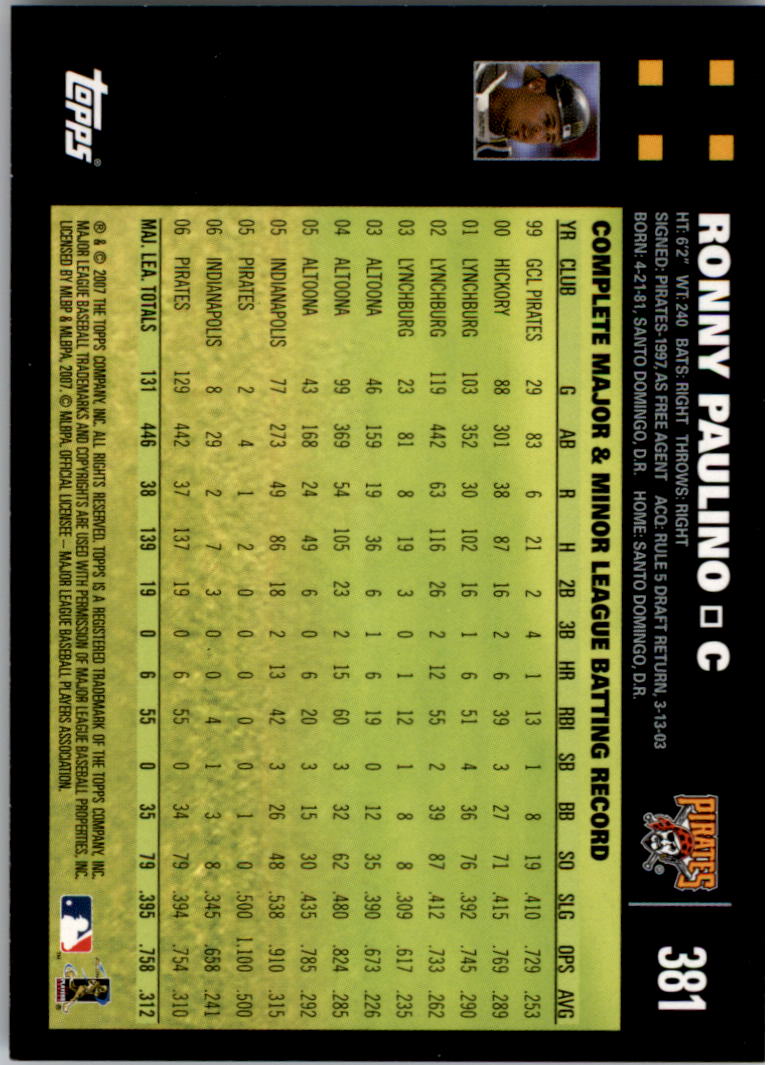 A0058- 2007 Topps Baseball Cards 247-491 +Rookies -You Pick- 15+ FREE US SHIP - Picture 232 of 434