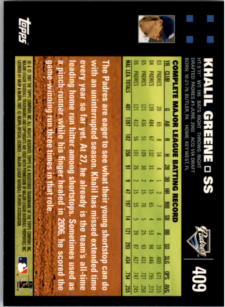 A0058- 2007 Topps Baseball Cards 247-491 +Rookies -You Pick- 15+ FREE US SHIP - Picture 284 of 434