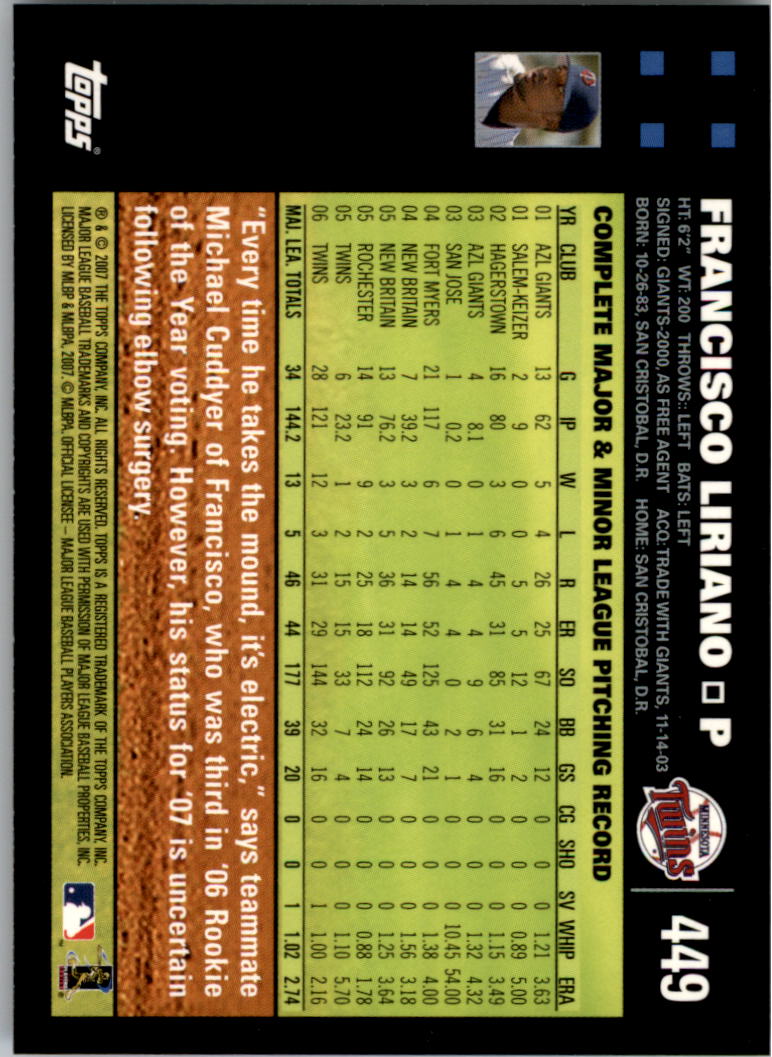 2007 Topps Baseball (Pick Card From List 247-491) C78 04-24 - Picture 311 of 377