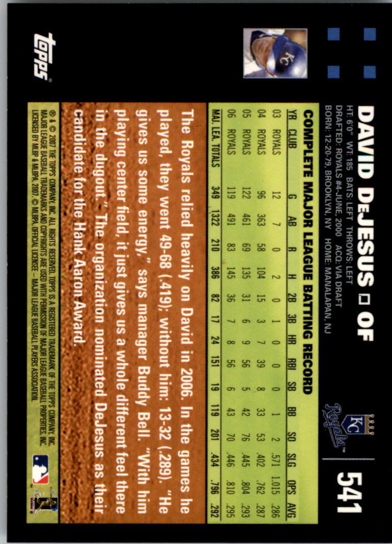 A0058- 2007 Topps Baseball Karten 492-661 + Einsätze -du Pick- 15 + Gratis US - Bild 95 von 317