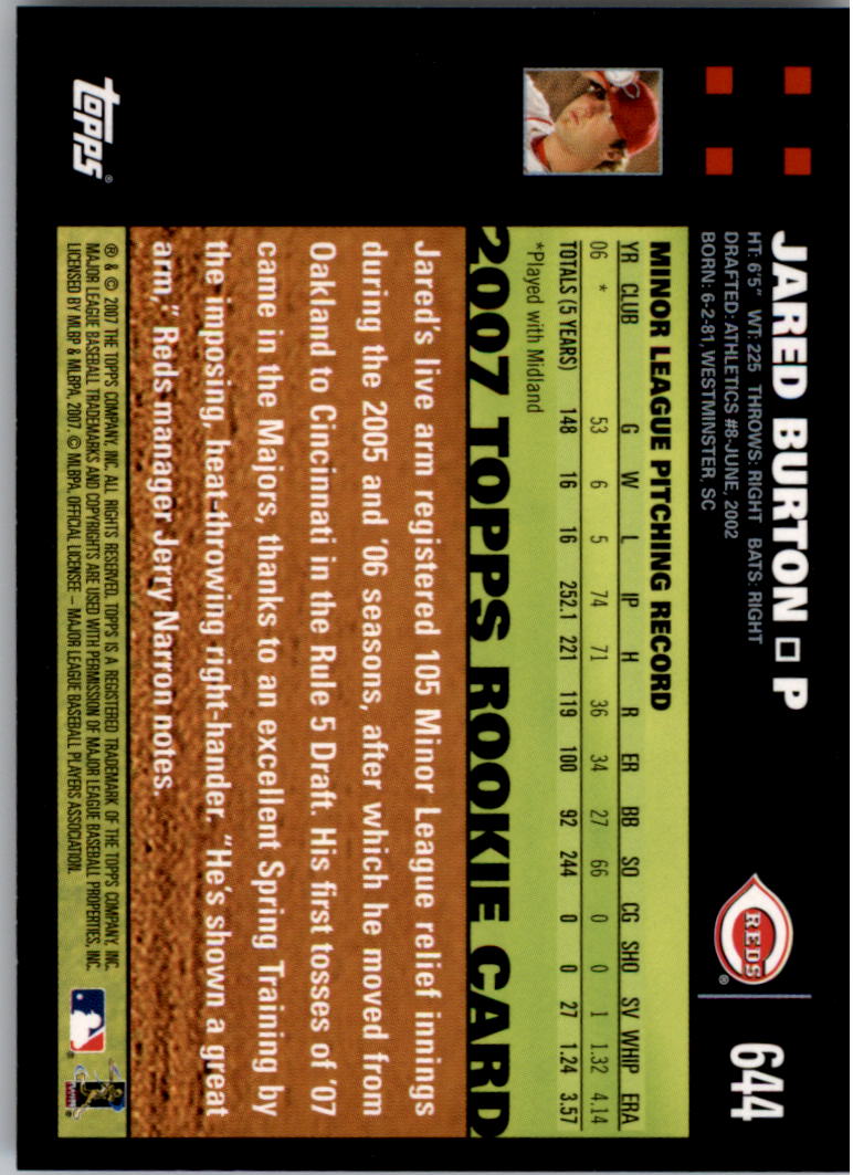 A0058- 2007 Topps Baseball Karten 492-661 + Einsätze -du Pick- 15 + Gratis US - Bild 287 von 317