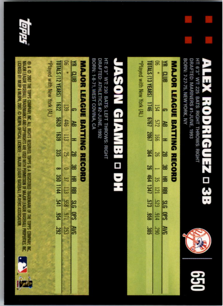 A0058- 2007 Topps Baseball Karten 492-661 + Einsätze -du Pick- 15 + Gratis US - Bild 299 von 317
