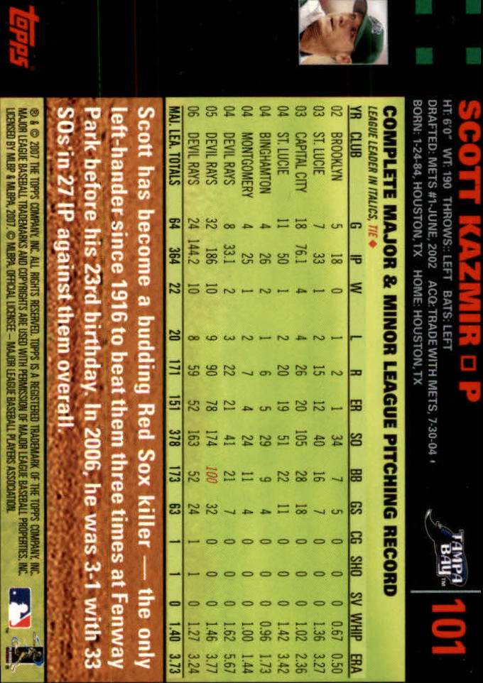 B4549- 2007 Topps Rot Rücken BB Karten 1-250 Parallel -du Pick- 15 + Kostenlose - Bild 199 von 493
