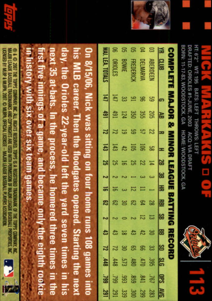 B4549- 2007 Topps Rot Rücken BB Karten 1-250 Parallel -du Pick- 15 + Kostenlose - Bild 223 von 493