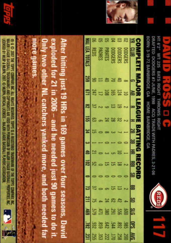 B4549- 2007 Topps Rot Rücken BB Karten 1-250 Parallel -du Pick- 15 + Kostenlose - Bild 231 von 493